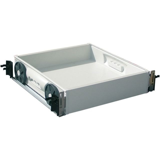 Volpato - Kit pour tiroir sous plinthe - Matériau : PVC - Décor : Gris - Hauteur plinthe mini : 120 mm - Profondeur : 455 mm - VOLPATO - Quincaillerie