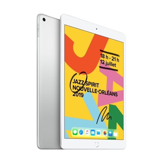 Apple - iPad 2019 10,2 - 128 Go - WiFi - MW782NF/A - Argent Apple   - Tablette reconditionnée