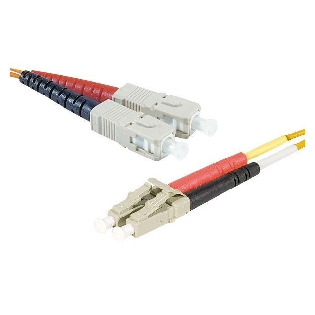 Câble Optique Abi Diffusion Jarretière optique duplex 2.0 mm multi OM1 62,5/125 SC-UPC/LC-UPC...