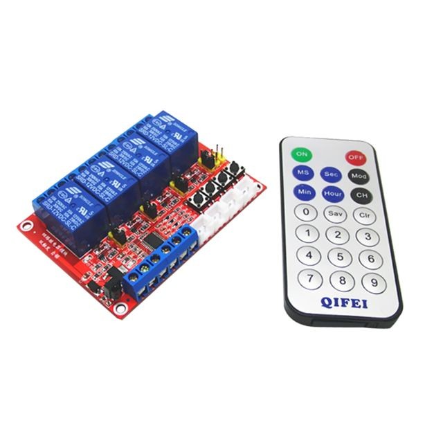 marque generique - Panneau de commande de module de relais 4 canaux avec télécommande pour arduino 12v marque generique  - Arduino