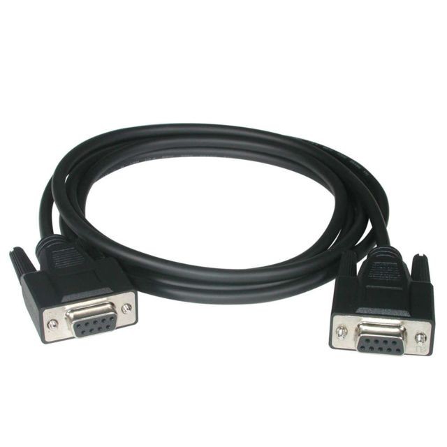 Cables To Go - C2G Câble null modem DB9 F/F de 1 M - Noir Cables To Go  - Câble Ecran - DVI et VGA