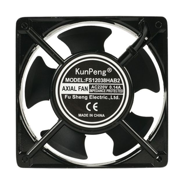 marque generique - 12038 noir 220V 120x120x38mm ventilateur silencieux sans ventilateur pour affichage LED - Appareils de mesure