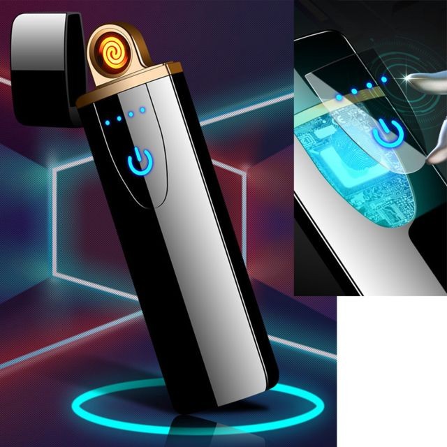 marque generique Briquet Allume-cigarette électrique touche Tactile rechargeable USB compact