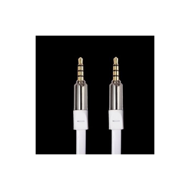 Ecouteurs intra-auriculaires Wewoo Câble blanc pour iPad, l'pour iPhone, la galaxie, Huawei, Xiaomi, LG, HTC et d'autres smartphone d'écouteur de style de nouille de couleur de 1.2m 3.5mm Jack Candy,