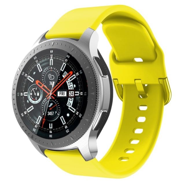 marque generique - Bracelet en silicone sangle jaune pour votre Samsung Gear S3 Active marque generique  - Accessoires bracelet connecté