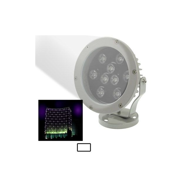 Projecteurs LED Wewoo Projecteur LED blanc 9W / 720LM de haute qualité en aluminium moulé sous pression en jour lampe de
