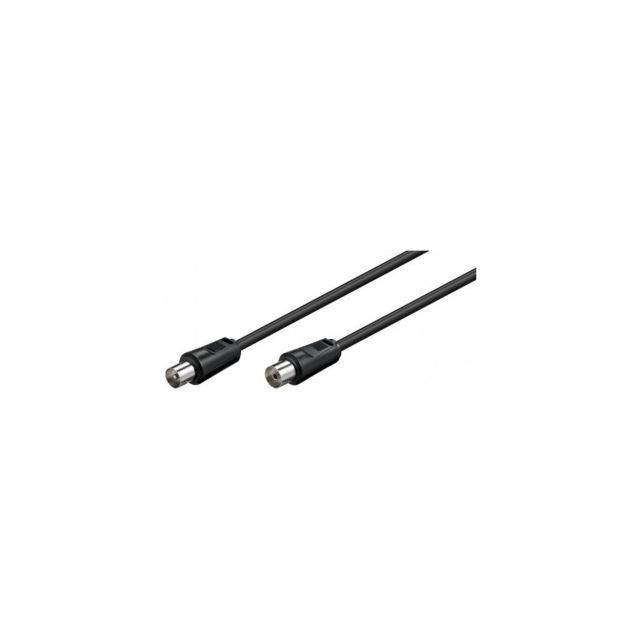 Câble antenne marque generique Câble d'antenne Coaxial Mâle Femelle 5 m Noir