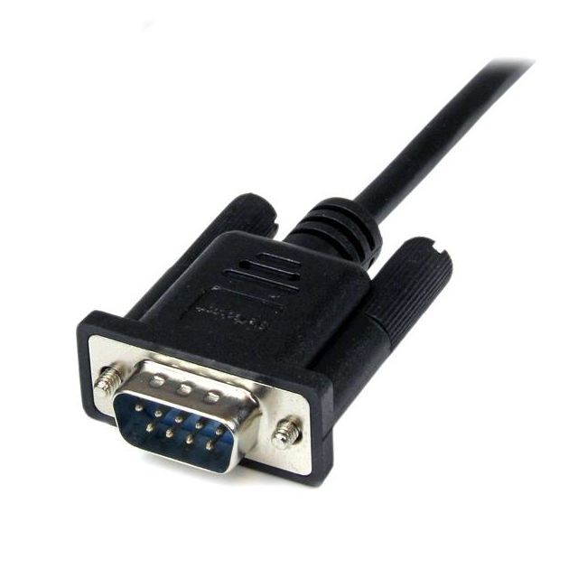 Câble Ecran - DVI et VGA Câble Null Modem croisé série RS232 DB9 2 m - Noir