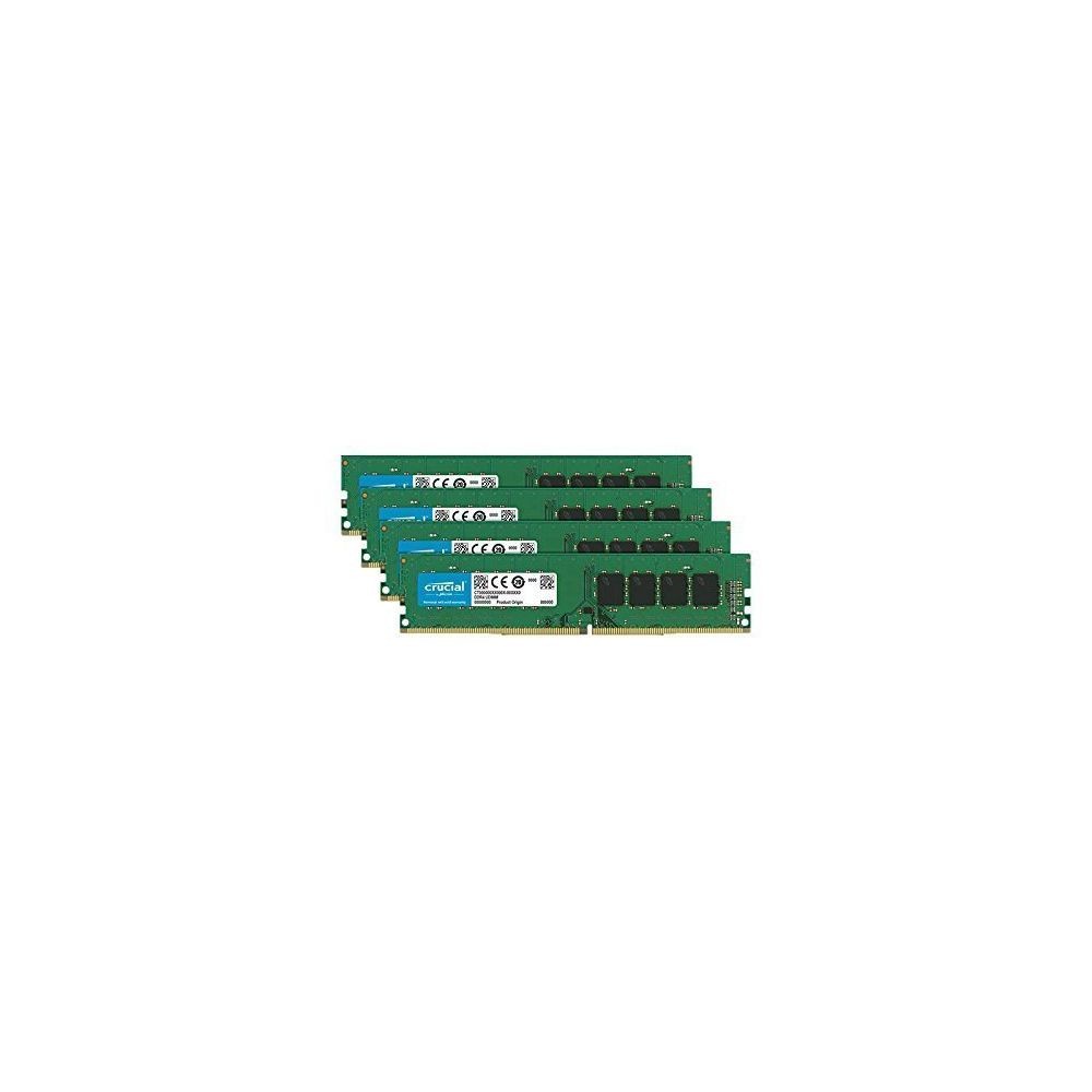 RAM PC Crucial Crucial DDR4 64GB 2666MHz Kit x4 PC4-21300 CL19 DR x8 Unbuffered DIMM 288pin (CT4K16G4DFD8266)