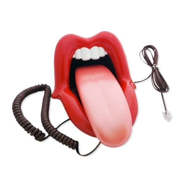 Totalcadeau - Téléphone fixe filaire original bouche sexy levre - Téléphone fixe filaire