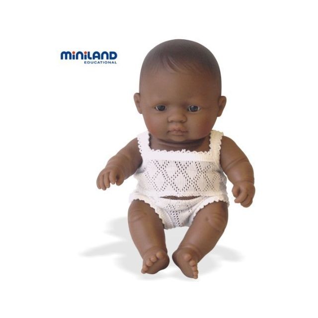 Miniland - Miniland Newborn Baby Doll Latinamerican (21Cm 8 2/8) Miniland  - Miniland