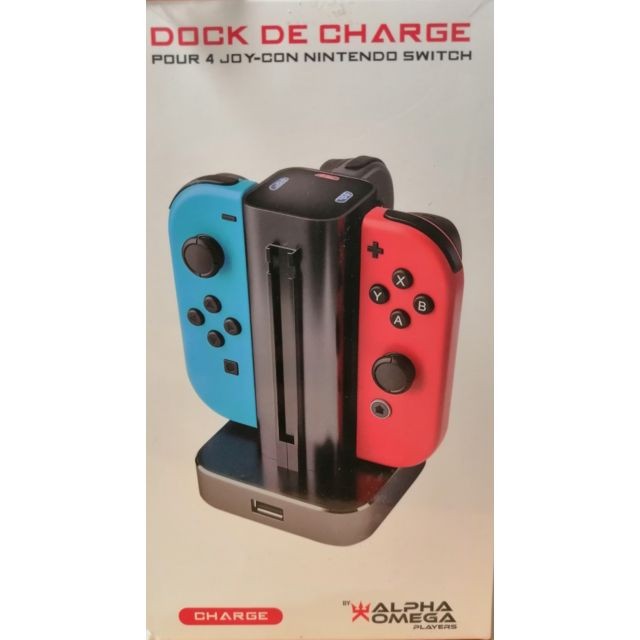 Nintendo - Alpha Omega - Station Charge 4 Joy-con Switch - Retrogaming