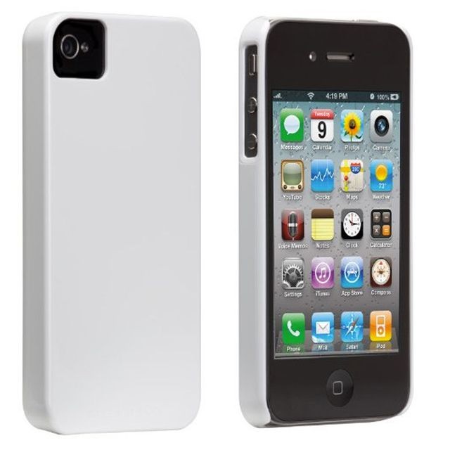 Coque, étui smartphone Case-Mate Coque Case-mate Barely blanche pour iPhone 4s