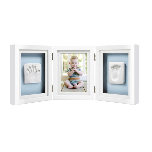 Jeux d'éveil Pearhead Cadre de Bureau Empreinte de Bébé de Luxe - Blanc