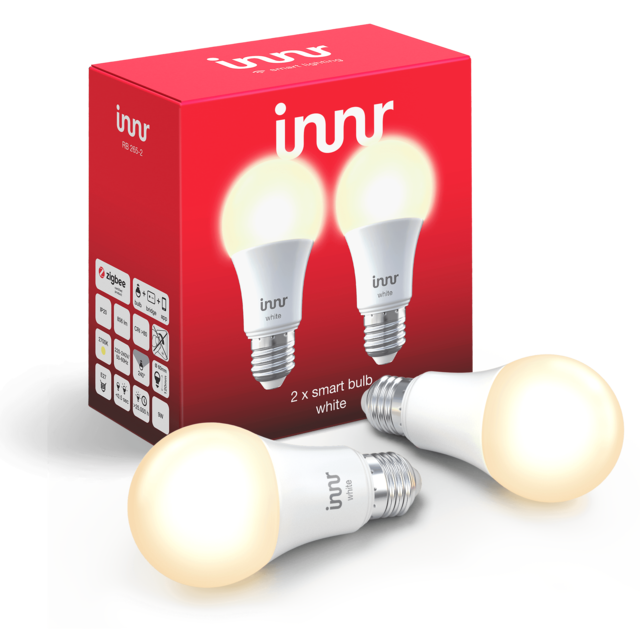 Innr - 2x Ampoules connectées E27 - ZigBee 3.0 - Blanc chaud - Innr