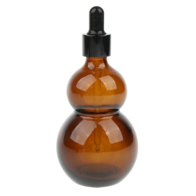 marque generique 2 flacons vides en verre huile essentielle flacon compte-gouttes aromathérapie 50ml