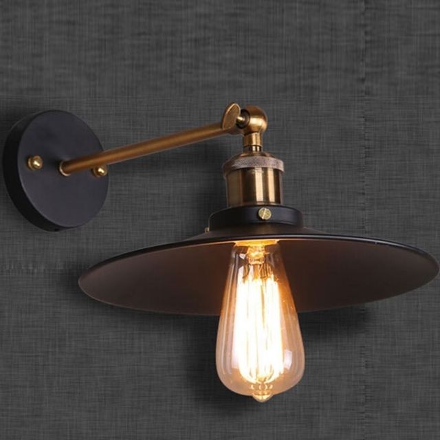 Wewoo Applique murale LED à une tête Antique Pure Copper Living Room Lampe vintage de bar à la mode sans ampoulesTaille 30cm
