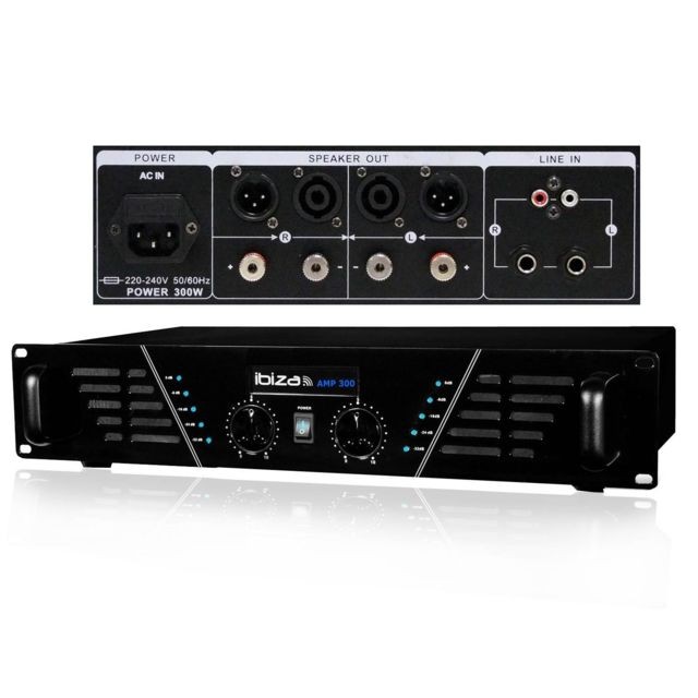 Ibiza Sound Pack Sono DJ300 MKII Amplificateur 2 x 240W + HP