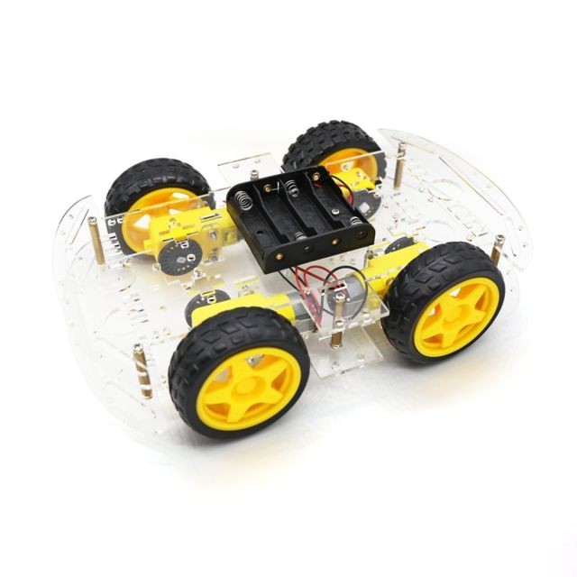 Jouet électronique enfant Tbs TBS2652 Kit Chassis Voiture 4WD Arduino - Voiture Robot Intelligente - Avec Encodeur de vitesse - Smart Robot Car Arduino with Speed Encoder