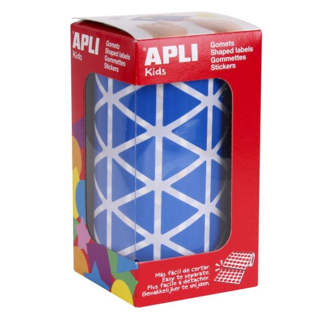 Apli Agipa - Gommettes rouleau Triangle 20 mm bleu x 2 832 - Apli Agipa Apli Agipa  - Apli Agipa