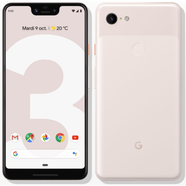 GOOGLE - Pixel 3 XL - 64 Go - Rose - Smartphone Android Rose