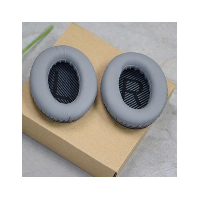 Wewoo - 1 paire de manchons serre-tête souples avec coton LR pour BOSE QC2 / QC15 / AE2 / QC25 / QC35 gris noir Wewoo - Wewoo
