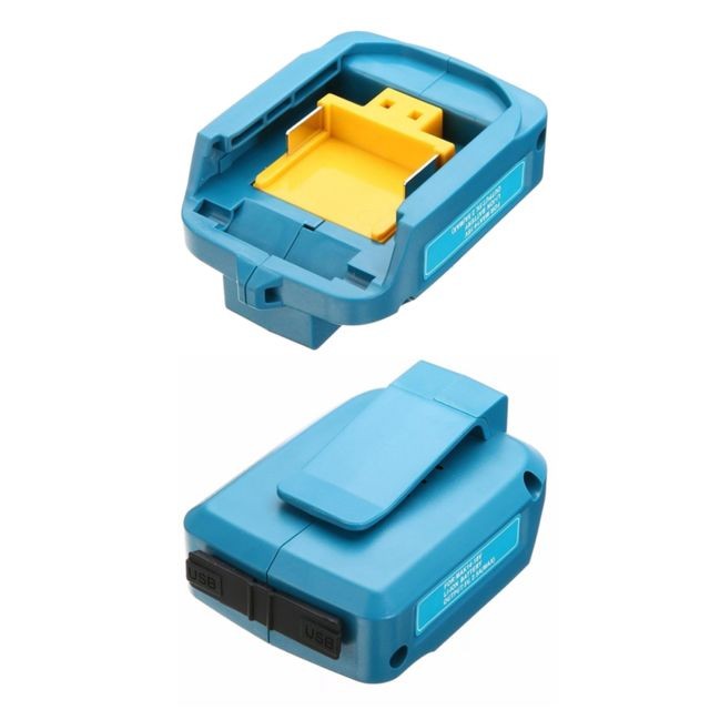 Chargeurs de piles marque generique 2x Adaptateur USB De Batterie Pour 14.4V 18V Adaptateur De Chargeur De Batteries # 2