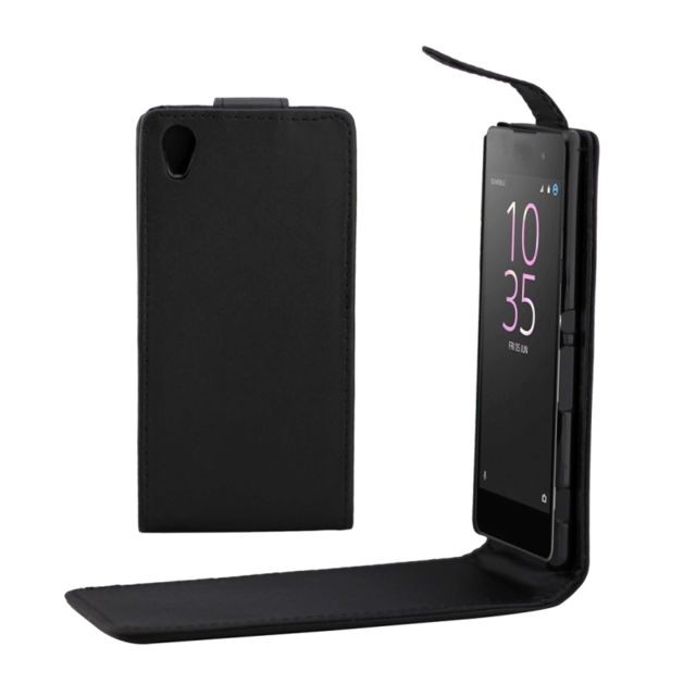 Wewoo - Housse Étui noir pour Sony Xperia E5 Ordinaire Texture Vertical Flip en cuir Wewoo  - Accessoire Smartphone