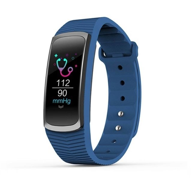 Wewoo - Bracelet connecté bleu Fitness Tracker 0,96 pouces Bluetooth Smart Bracelet, IP67 imperméable, Traker d'activité de soutien / Moniteur de fréquence cardiaque / de pression artérielle / Capture à distance Wewoo  - Bracelet connecté