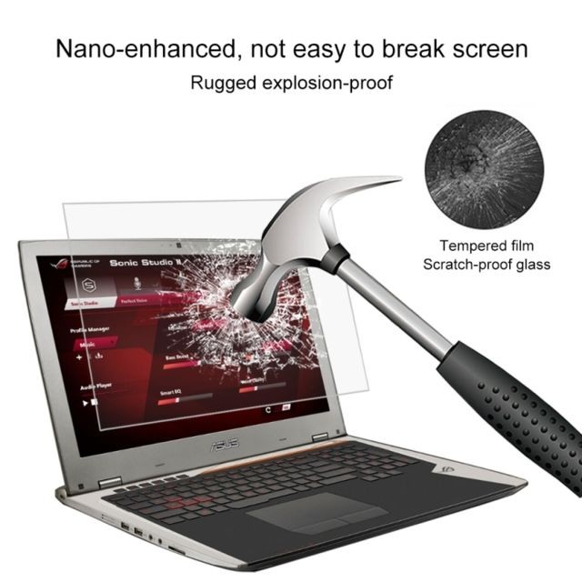 Wewoo Film de protection en verre trempé pour écran d'ordinateur portable ASUS ROG G701VO 17,3 pouces