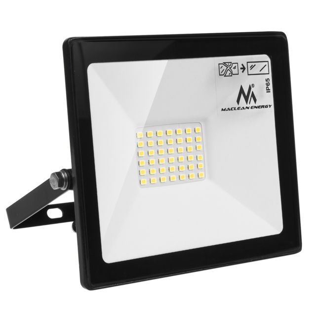 Maclean - Projecteur LED 30W Blanc Froid IP65  PREMIUM - Projecteur led extérieur Spot, projecteur