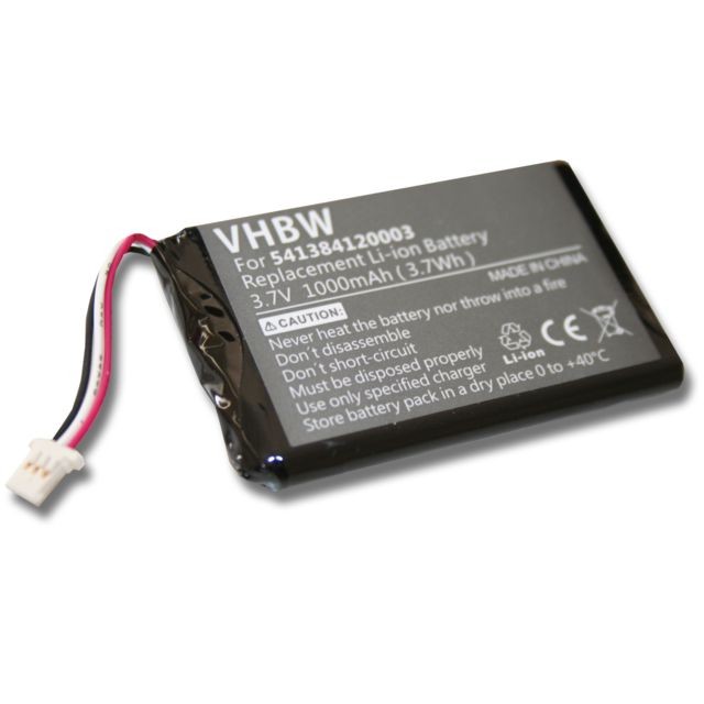Vhbw - Batterie LI-ION 1000mAh pour NAVIGON 72 Easy, 72 Plus Live, Navigon 92, 92 plus, 92 premium remplace 541384120003, GTC39110BL08554, JS541384120003 Vhbw  - Accessoires sport connecté