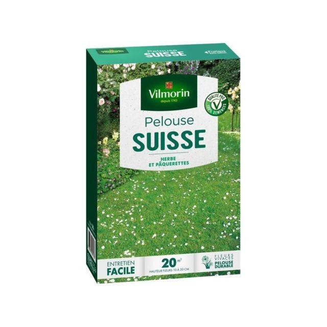 Vilmorin - VILMORIN Semences de pelouse Suisse - Pâquerettes Vilmorin  - Graine de fleur et potager