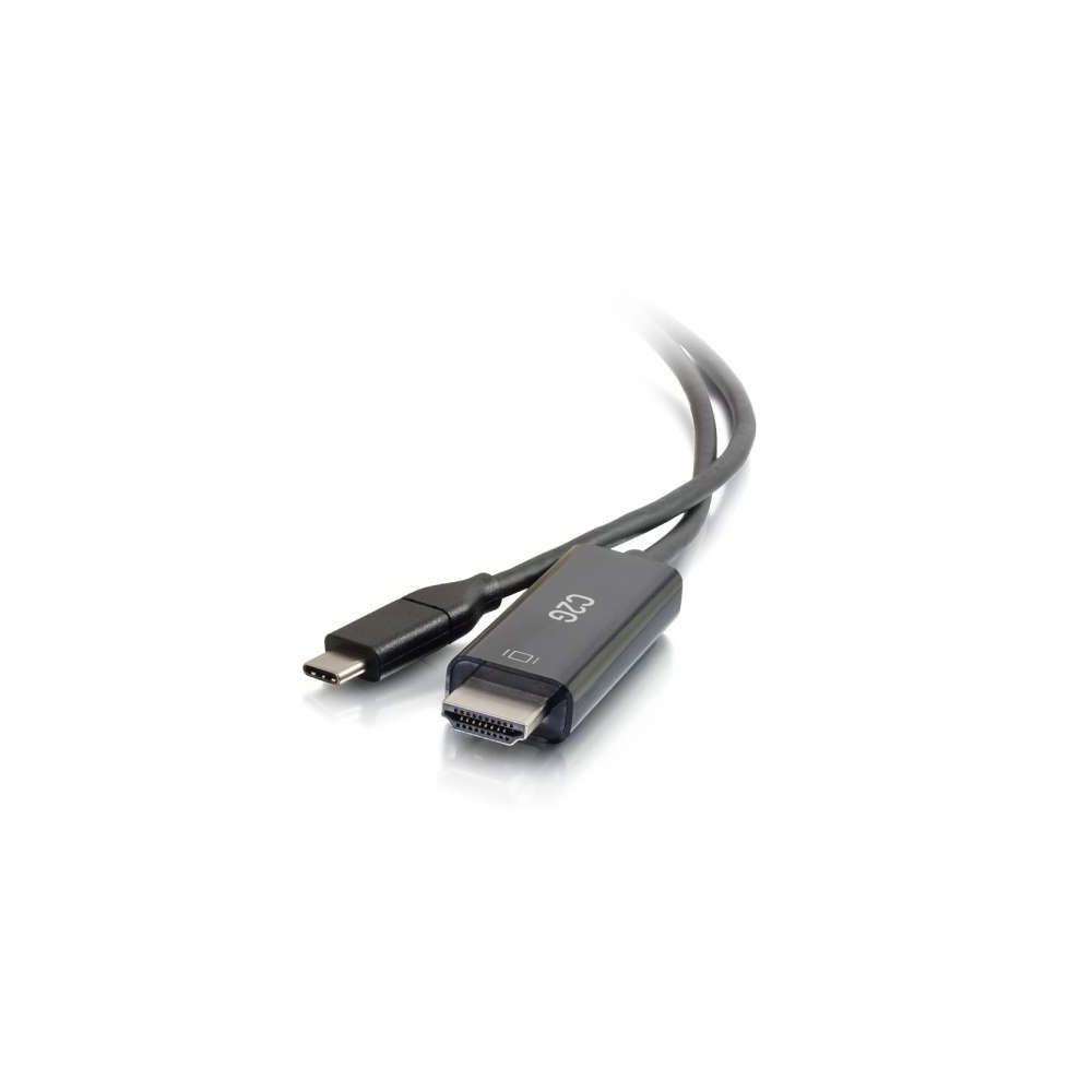 Cables To Go C2G 82382 câble vidéo et adaptateur 1,8 m USB C HDMI Type A (Standard) Noir