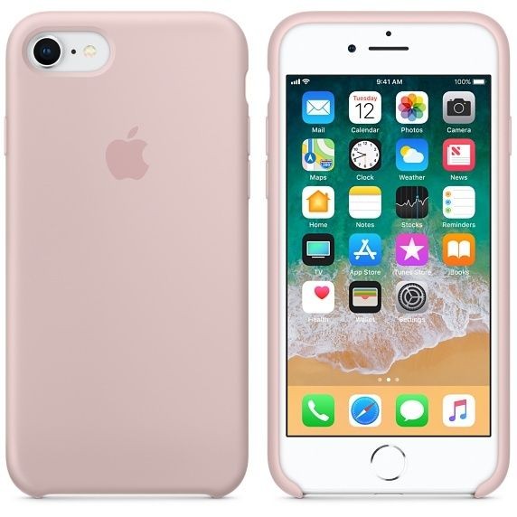 Coque, étui smartphone iPhone 8/7 Silicone Case - Rose des sables