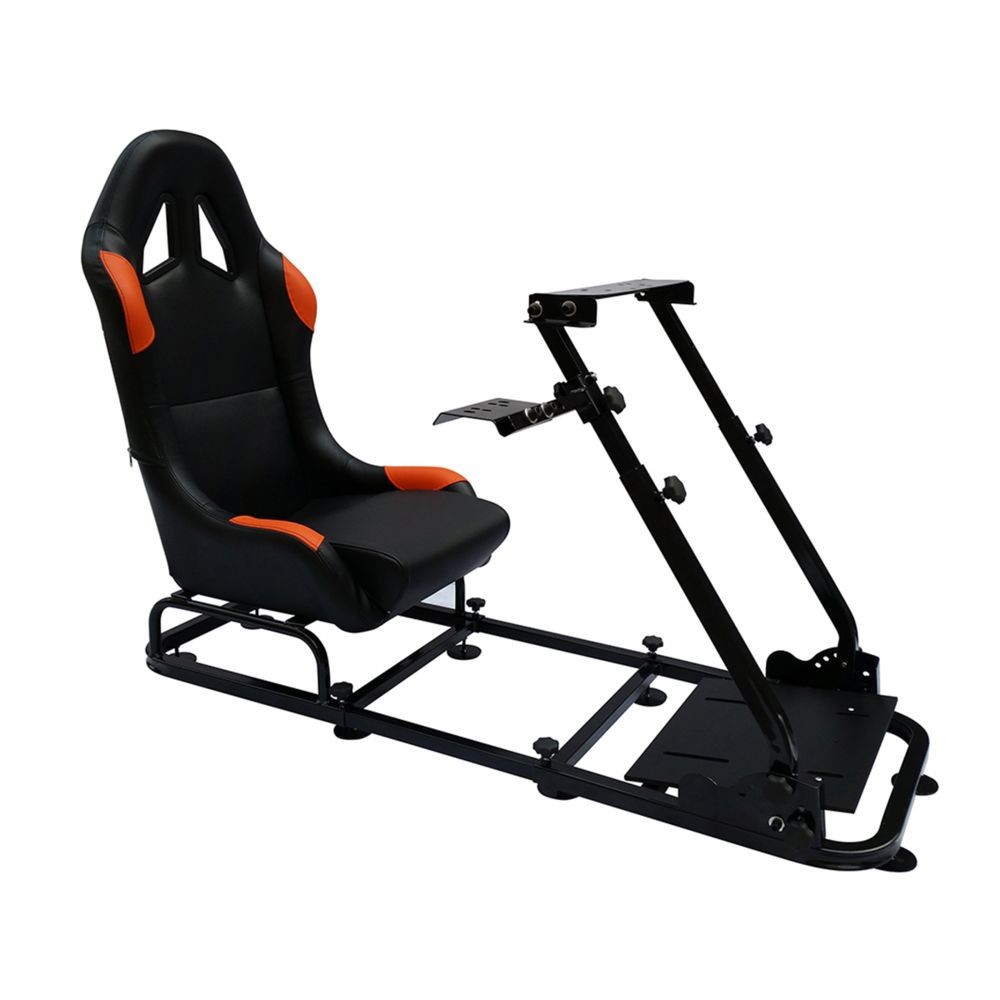 Fk Automotive - Siege de jeu / simulation Sport en Simili Cuir pour  console, PC Noir Orange Fixe - Chaise gamer - Rue du Commerce