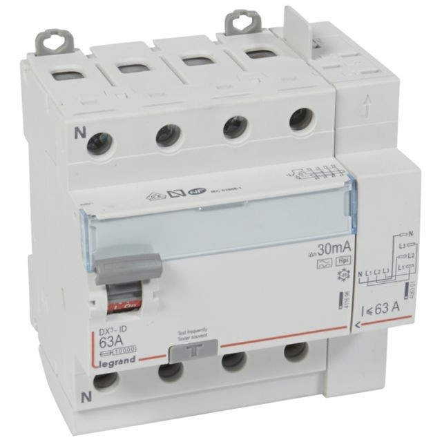 Legrand - interrupteur différentiel legrand dx3 63a 30ma 4 poles type hpi - vis / auto - Tableaux électriques