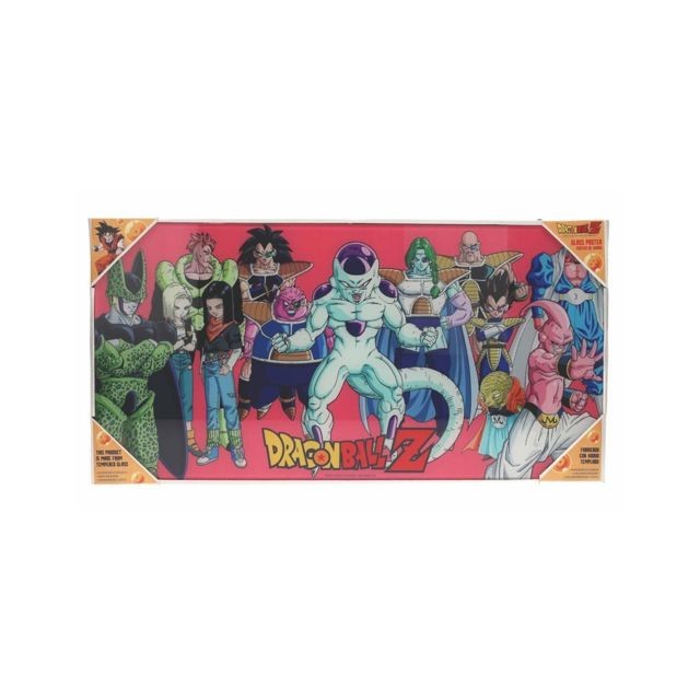 marque generique - SD TOYS - Affiche de verre de méchants Dragon Ball - Affiches, posters marque generique