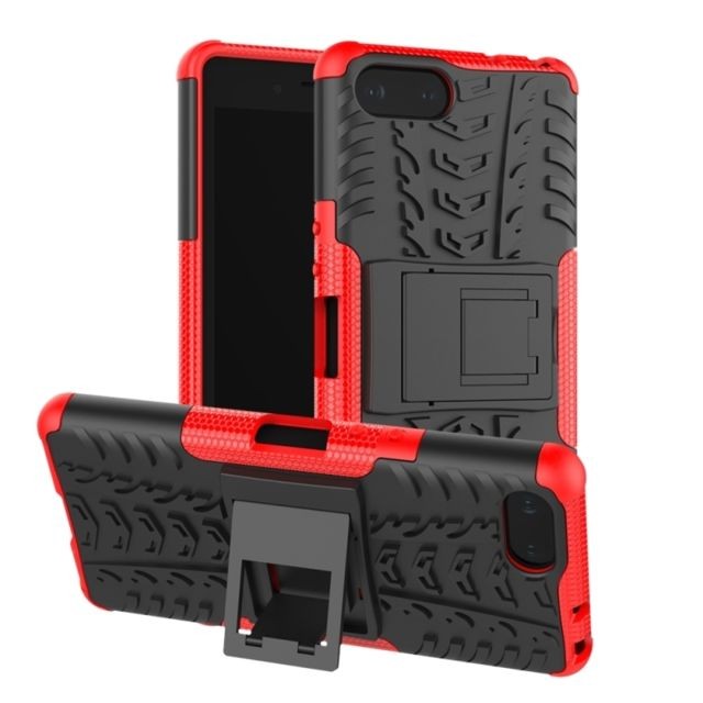 Coque, étui smartphone Wewoo Coque antichoc Texture TPU + PC pour Sony Xperia XZ4 Compact, avec support (rouge)