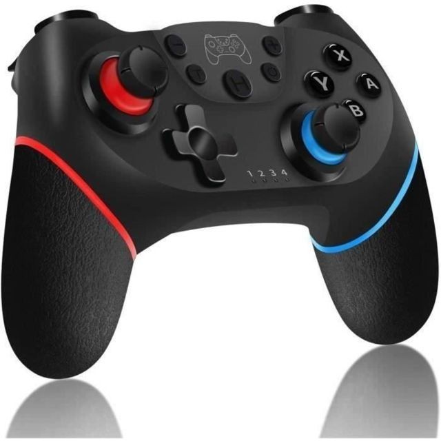 Swissant - Manette sans fil pour Nintendo Switch, Bluetooth Manette Switch Pro, Switch controller avec Batterie Rechargeable-Turbo-6-Axis - Manettes Switch
