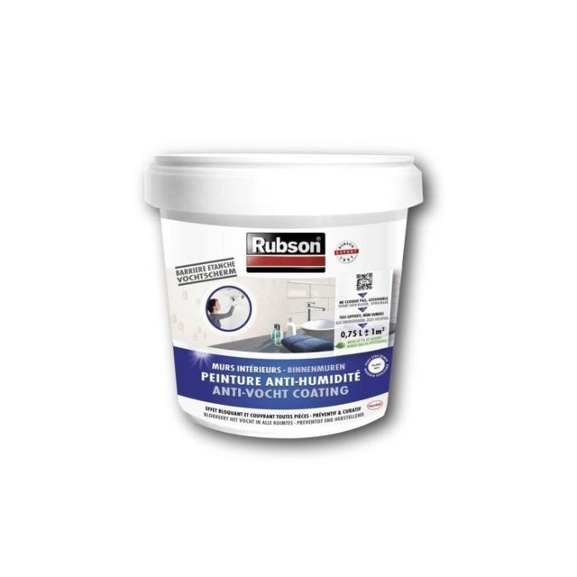 Rubson - RUBSON Peinture Anti-Humidité Interieurs Blanc - Bonnes affaires Peinture extérieure