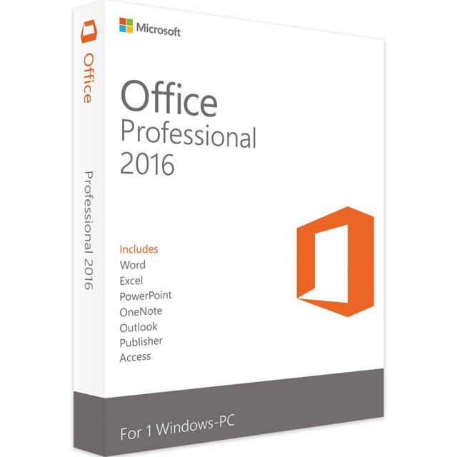 Microsoft - Microsoft Office Professionnel 2016 - neuf & authentique - en téléchargement - Logiciels
