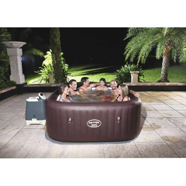 Spa gonflable Bestway Lay-Z Spa Gonflable Carré HydroJet Pro Maldives - 5/7 Places