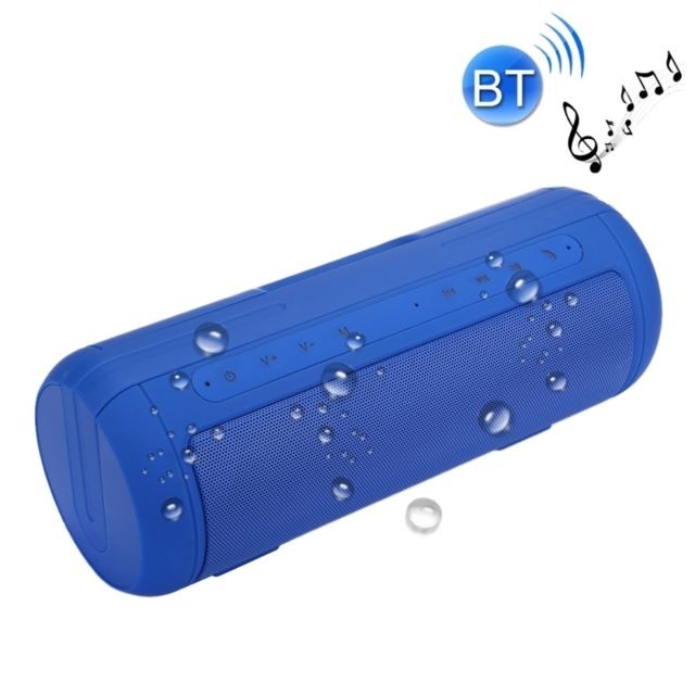 Wewoo - Enceinte Bluetooth étanche bleu Haut-Parleur Stéréo E5 Life, avec Micro et Poignée Intégrés, Appels Mains Libres Carte TF & AUX IN & Alimentation, Distance: 10m - Enceintes Hifi Sans fil