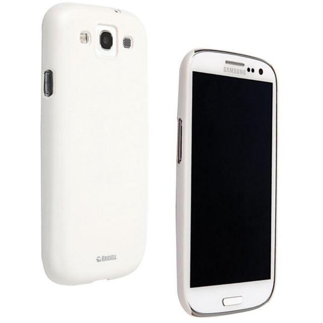 Coque, étui smartphone Krussel Coque arrière Colorcover Krusell blanche pour Samsung Galaxy S3