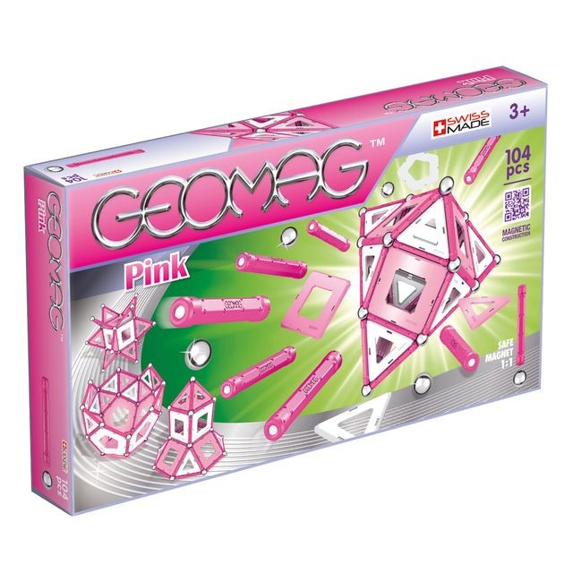 Geomag - Pink 104pcs - GM106 Geomag  - Jeux de construction Geomag