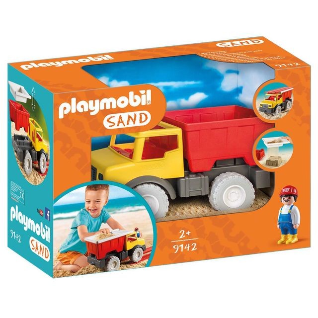 Playmobil - PLAYMOBIL 9142 Sand - Camion tombereau avec seau Playmobil  - Cadeau pour bébé - 1 an Jeux & Jouets