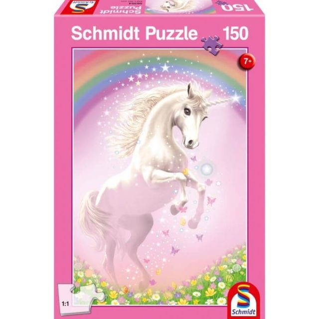 Schmidt - Puzzle 150 pièces : Licorne rose Schmidt  - Animaux Schmidt