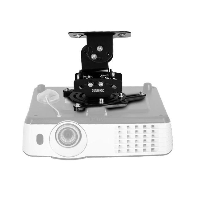 Duronic - Duronic PB03XB Support vidéoprojecteur Universel inclinable et Rotatif - Charge Max. 13,6 kg - Installation Plafond - Idéal pour Home cinémas, Jeux vidéos, présentations, conférences - Supports de plafond vidéoprojecteur