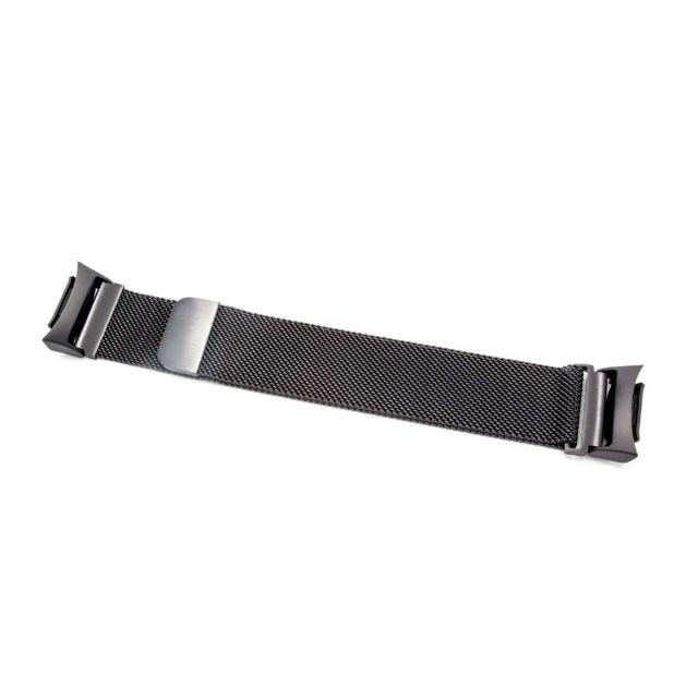 Vhbw - vhbw bracelet 26cm compatible avec Samsung Gear S2 SM-R720, S2 SM-R730 montre connectée - acier inoxydable noir - Vhbw